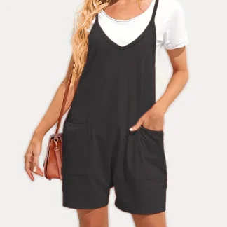 Chic Pocketed Overalls