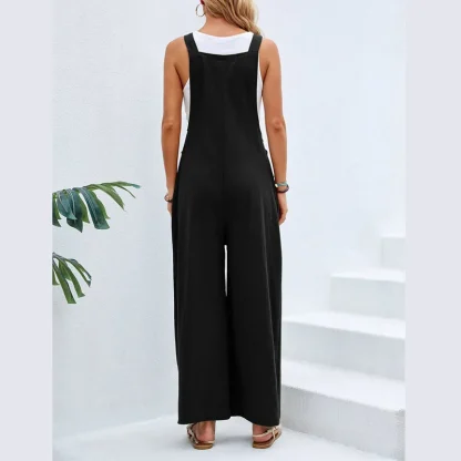 Summer Loose Wide Leg Jumpsuit - Image 2