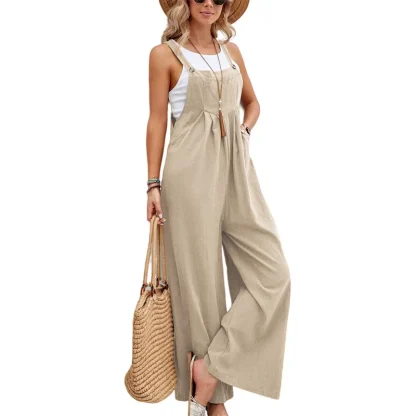 Summer Loose Wide Leg Jumpsuit - Image 5