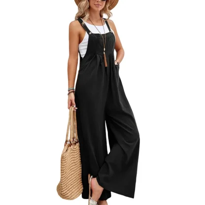 Summer Loose Wide Leg Jumpsuit - Image 6