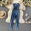 Sexy Strapless Jeans Overall - Image 4