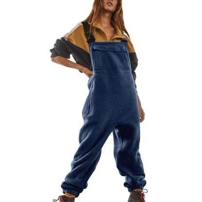 Warm Winter Fleece Bib Overall - Image 4