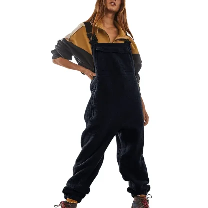 Warm Winter Fleece Bib Overall
