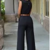 Belted Sexy Rompers Overalls - Image 2