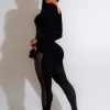 Black Hollow Out Overalls - Image 3