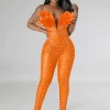 Spark the Night Sequin Overalls - Image 4